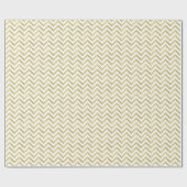 Doe-Het-Zelf Achtergrond LG Nep Gouden Chevron Cadeaupapier (Vlak)