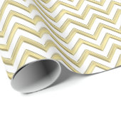 Doe-Het-Zelf Achtergrond LG Nep Gouden Chevron Cadeaupapier (Rol Hoek)