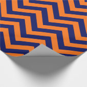 Doe-het-zelf achtergrond Navy-blauw enorme Chevron Cadeaupapier (Hoek)