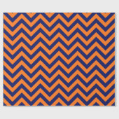 Doe-het-zelf achtergrond Navy-blauw enorme Chevron Cadeaupapier (Vlak)
