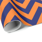 Doe-het-zelf achtergrond Navy-blauw enorme Chevron Cadeaupapier (Rol Hoek)