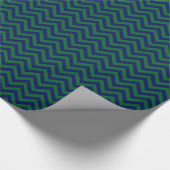 Doe-het-zelf achtergrond Navy blauw LG Chevron Zig Cadeaupapier (Hoek)