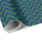 Doe-het-zelf achtergrond Navy blauw LG Chevron Zig Cadeaupapier (Rol Hoek)