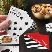 Doe-het-zelf achtergrond zwart gestreept 2 vette d pokerkaarten (Insitu)