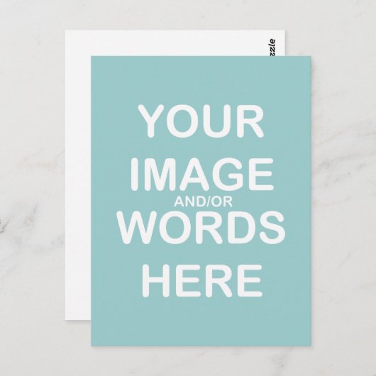 DOE-HET-ZELF ~ Ansichtkaart / Uitnodiging (Voorkant / Achterkant)