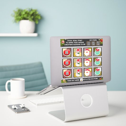 Doe-het-zelf-AR-verhaalsticker Sticker (Laptop op bureau)