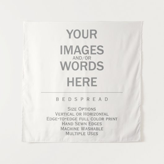 Doe-het-zelf - Bedspread 57" x 57" / Wandkleed (Voorkant)