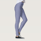 Doe-het-zelf BG LG Witte Chevron ZigZag Streep Nav Leggings (Rechts)
