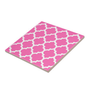 Doe-het-zelf BG Witte Marokkaanse Quatrefoil-patro Tegeltje
