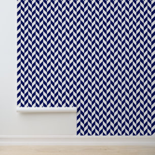 Doe-het-zelf Bkgrnd Kleur Herringbone Patroon Wit  Behang