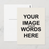 DOE HET ZELF ~ Briefkaart / RSVP-kaarten (Voorkant / Achterkant)