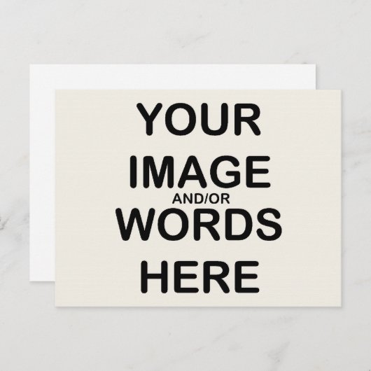 DOE HET ZELF - Briefkaart / Uitnodiging / RSVP (Voorkant / Achterkant)