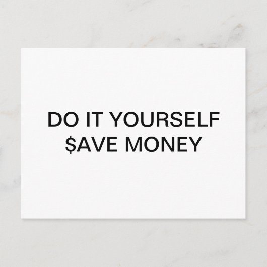 DOE HET ZELF ~ Briefkaart / Uitnodigingen (Voorkant)