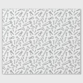 Doe-het-zelf cadeaupapier voor tools (Vlak)