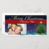 Doe het zelf Christmas Kaart Photo template (Voorkant / Achterkant)