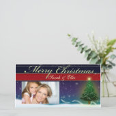 Doe het zelf Christmas Kaart Photo template (Staand voorkant)
