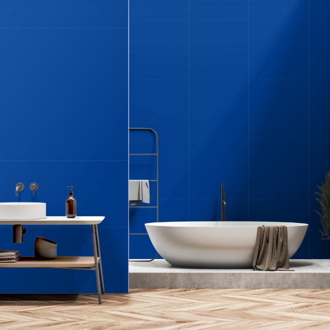 Doe-het-zelf Darck Blauw Simple Authority® Behang (Badkamer)