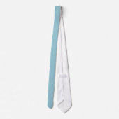 Doe-het-zelf effen kleur SERENE BLAUW Stropdas (Achterkant)