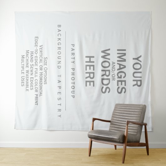 Doe-het-zelf-feestfoto-achtergrond - 88"x104" wandkleed (In Situ (horizontaal))