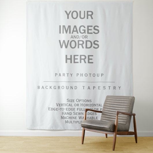 Doe-het-zelf-feestfoto-achtergrond - 88"x104" wandkleed (In situ)