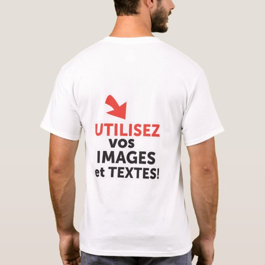 doe-het-zelf-franse Imprimer vos conceptions en l T-shirt (Achterkant)