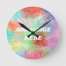 Doe-het-zelf gekleurde zomerse waterverf wolken me