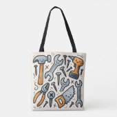 Doe-het-zelf-gereedschap Doddle-ontwerp Tote Bag (Achterkant)