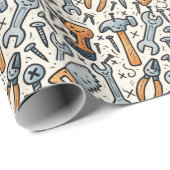 Doe-het-zelf-gereedschap Kawaii Cartoon Kunst Cadeaupapier (Rol Hoek)