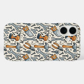 Doe-Het-Zelf-Gereedschapcollectie Doodle-kunst Case-Mate iPhone Case (Achterkant (horizontaal))