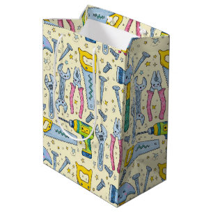 Doe-het-zelf-gereedschapcollectie met Doodle-sterr Medium Cadeauzakje