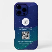 Doe-het-zelf-gradiënt zakelijk logo QR-code iPhone Hoesje (Achterkant)