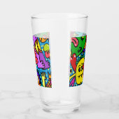 Doe-het-zelf HAPPY MONSTER CRITTER DOODLE Glas (Rechts)
