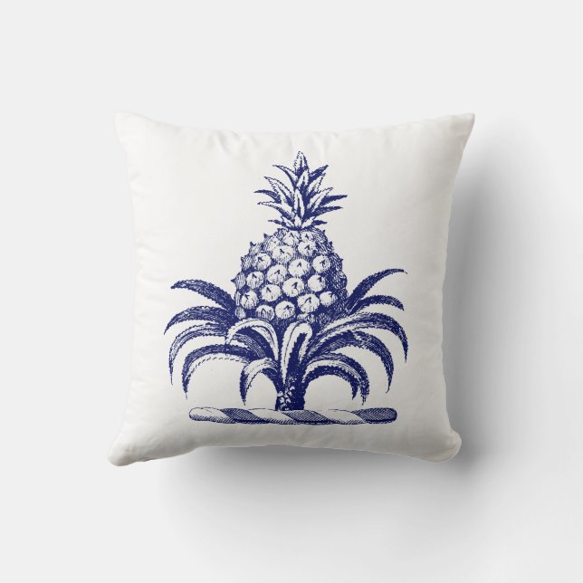 Doe-het-zelf Heraldisch Ananas Wapen Schild SV Bla Kussen (Achterkant)