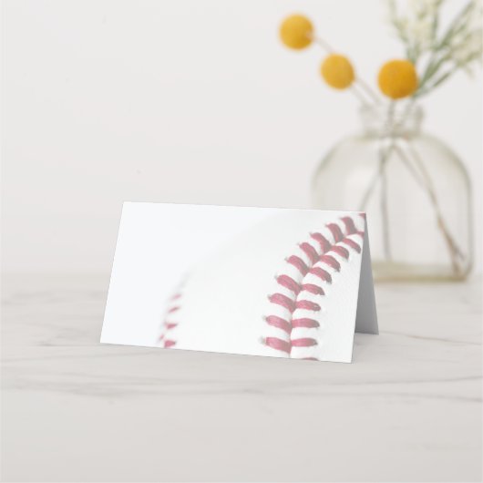 Doe-het-zelf honkbal thema bruiloft plaatskaartje (Voorkant)