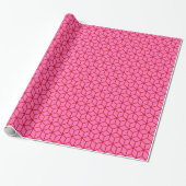 Doe-het-zelf Kleur Kubussen Groot SV Heet Roze Roo Cadeaupapier (Uitgerold)