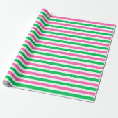 Doe-Het-Zelf Kleuren Heet Roze Smaragdgroen Witte Cadeaupapier (Uitgerold)