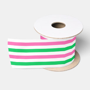 Doe-Het-Zelf Kleuren Heet Roze Smaragdgroen Witte  Satijnen Lint