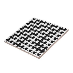 Doe-het-zelf kleuren Houndstooth ruitpatroon Tegeltje