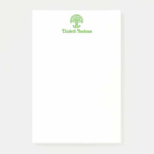 Doe-het-zelf Kleuren Keltische Knoop Levensboom me Post-it® Notes (Voorkant)