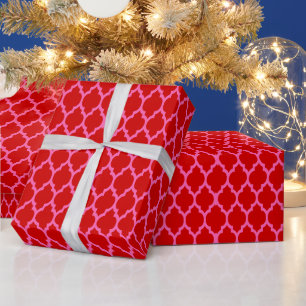Doe-het-zelf kleuren Marokkaans Quatrefoil #4 SV H Cadeaupapier