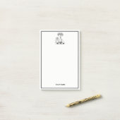 Doe-het-zelf kleuren Preppy Heraldische Kameel Pal Post-it® Notes (Op bureau)