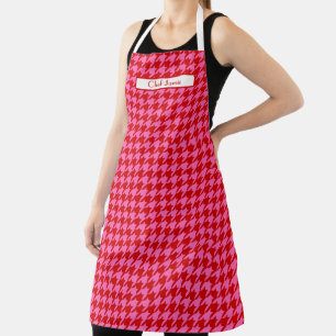 Doe-het-zelf kleuren rood hete roze STIP Houndstoo Schort