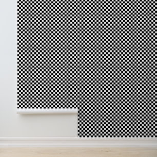 Doe-het-zelf kleuren Schakenbord Geruit Zwart Wit Behang