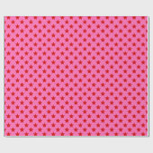 Doe-het-zelf Kleuren Sterren Groot SV Heet Roze Ro Cadeaupapier (Vlak)