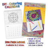 Doe-het-zelf kleurplaat Mandala omtrek kunst Kalender