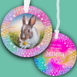 Doe-het-zelf Konijn Regenboog Kerst Ornament