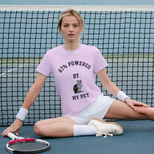 Doe-het-zelf moderne trending kat minnende kat moe t-shirt