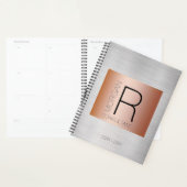 Doe-het-zelf Monogram Naam Beroep Datum Rose Goud Planner (Display)
