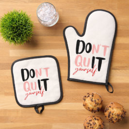 Doe het zelf ovenwant & pannenlap set