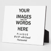 Doe-het-zelf - Plaque 20x25 cm met ezel Fotoplaat (Zijkant)